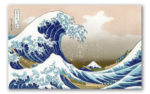 La gran ola de Kanagawa, K. Hokusai