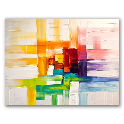 Colores del prisma, obra abstracta